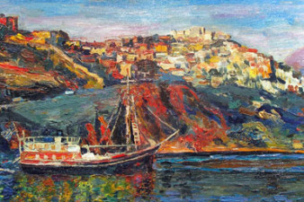 Остров Лесбос. 2008. Холст, масло. 53х100